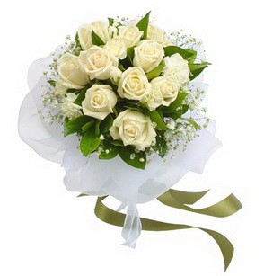  Antalya Asya online çiçekçi , çiçek siparişi  11 adet benbeyaz güllerden buket