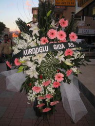 kazablanka,gerbera,sebboy ferforje  Antalya Asya çiçekçi mağazası 
