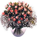 büyük cam fanusta güller   Antalya Asya çiçek yolla 