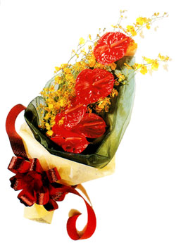 özel 5 adet antorium buketi   Antalya Asya çiçek gönderme sitemiz güvenlidir 