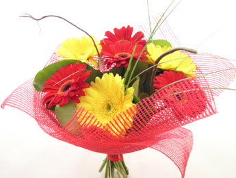 9 adet gerbera çiçeklerinden buket  Antalya Asya çiçek satışı 