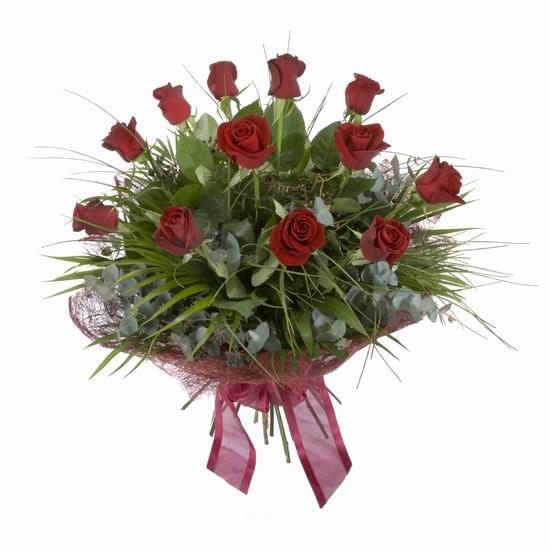 Etkileyici buket 11 adet kirmizi gül buketi  Antalya Asya internetten çiçek satışı 