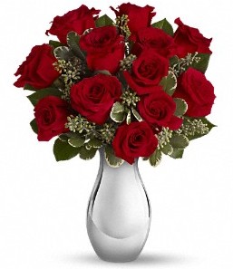  Antalya Asya çiçek siparişi vermek   vazo içerisinde 11 adet kırmızı gül tanzimi