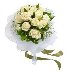  Antalya Asya online çiçekçi , çiçek siparişi  11 adet benbeyaz güllerden buket