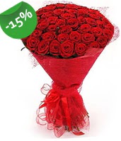 51 adet kırmızı gül buketi özel hissedenlere  Antalya Asya çiçek siparişi sitesi 