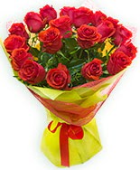 19 Adet kırmızı gül buketi  Antalya Asya çiçek siparişi vermek 