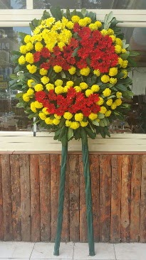 Cenaze çelengi çiçek modeli  Antalya Asya çiçek mağazası , çiçekçi adresleri 