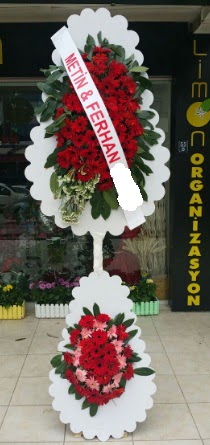 Çift katlı düğün nikah çiçeği modeli  Antalya Asya çiçek siparişi sitesi 
