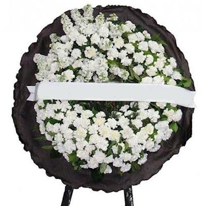 Cenaze çelengi çiçeği modelleri  Antalya Asya internetten çiçek satışı 