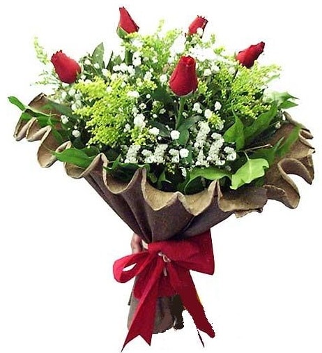 5 adet gülden buket  Antalya Asya çiçek gönderme sitemiz güvenlidir 