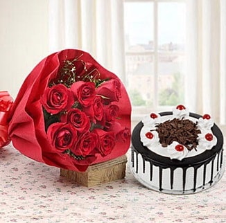 12 adet kırmızı gül 4 kişilik yaş pasta  Antalya Asya çiçek , çiçekçi , çiçekçilik 